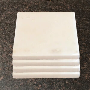 white marble coasters