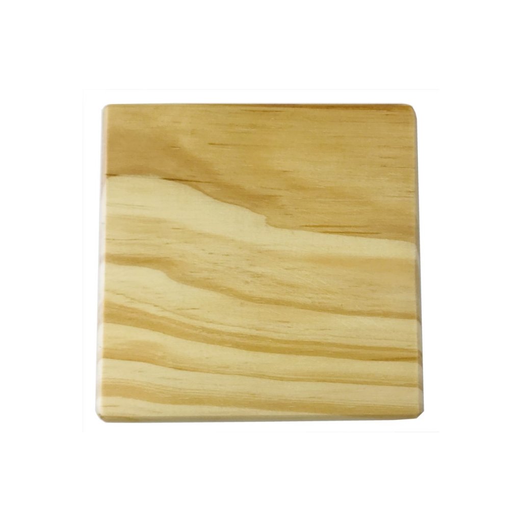 plain wooden coaster