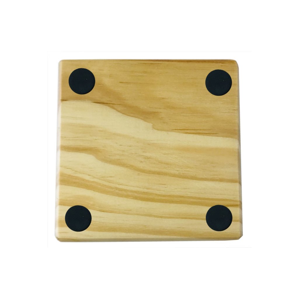plain wooden coaster