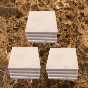 coasters white marble